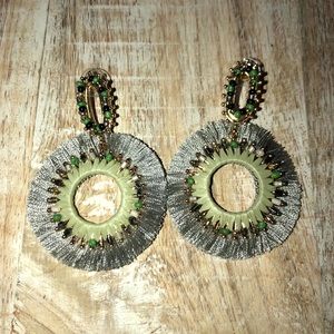 Candice Earrings- Sage